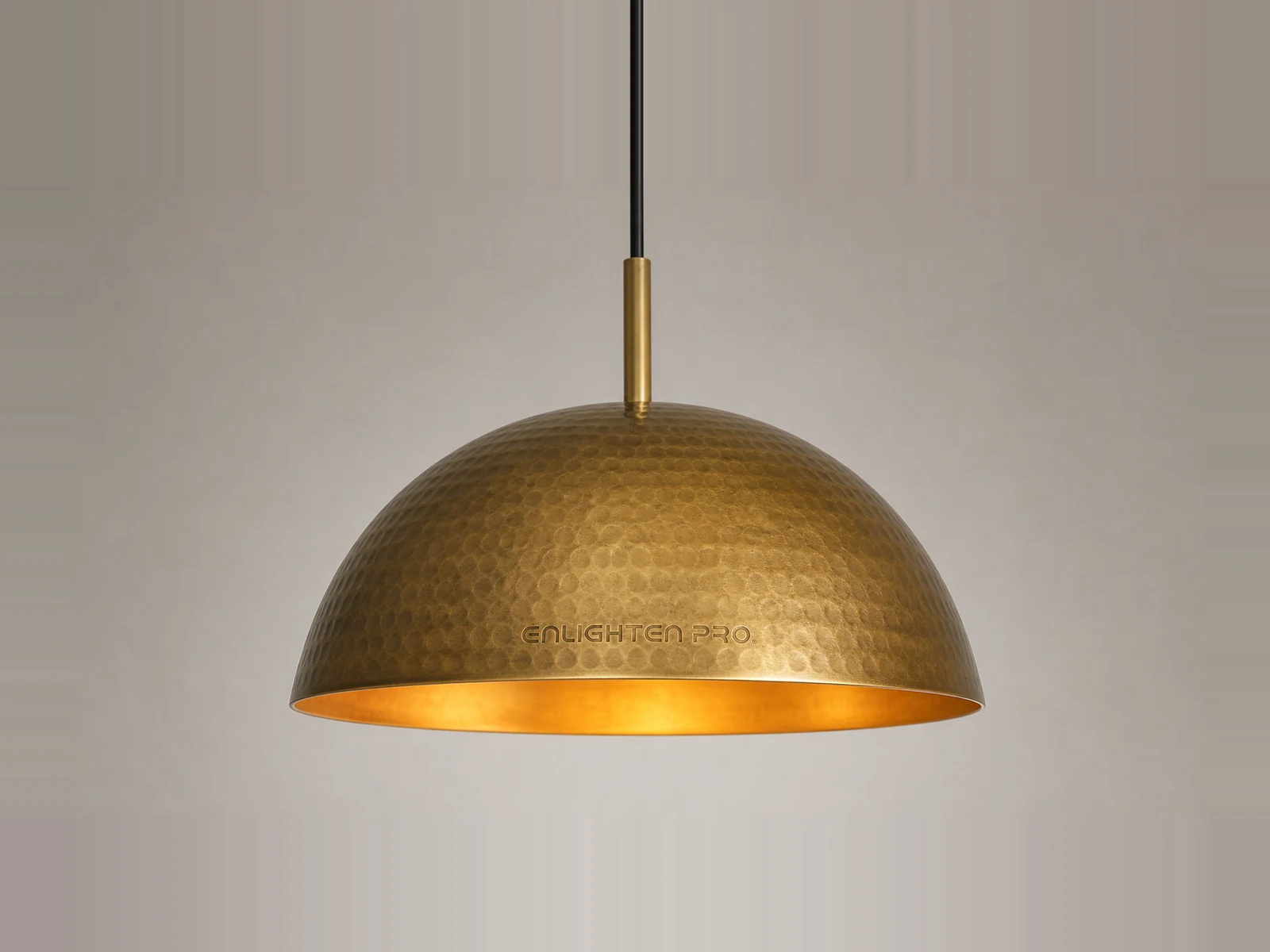EN-DOME-011 · Hammered Brass Half Dome