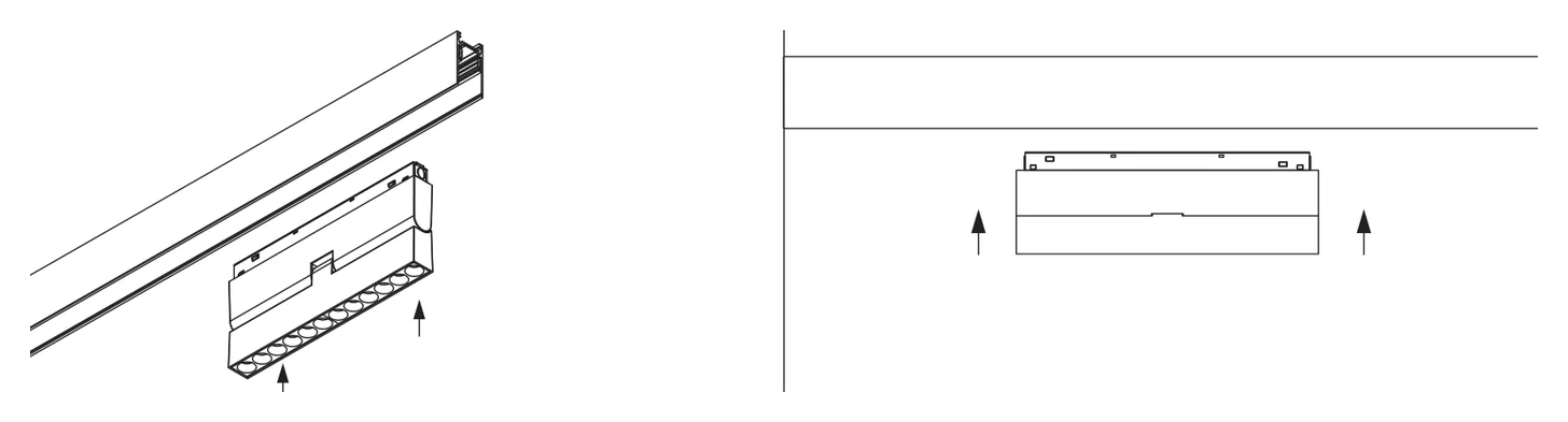 A head on a magnetic box being pushed up into the channel