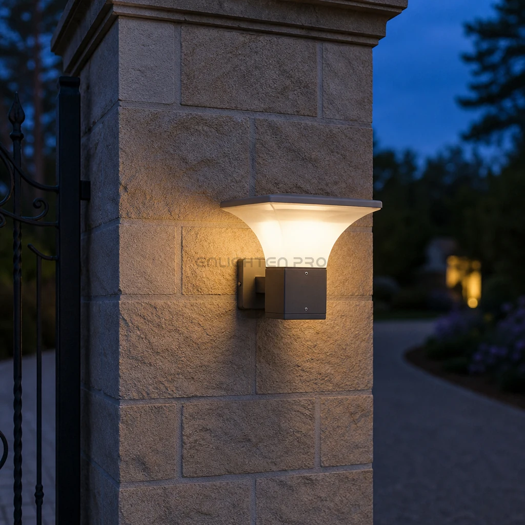 Square Concave Diffuser Light · Bollard / Wall (EN-BLL1038)