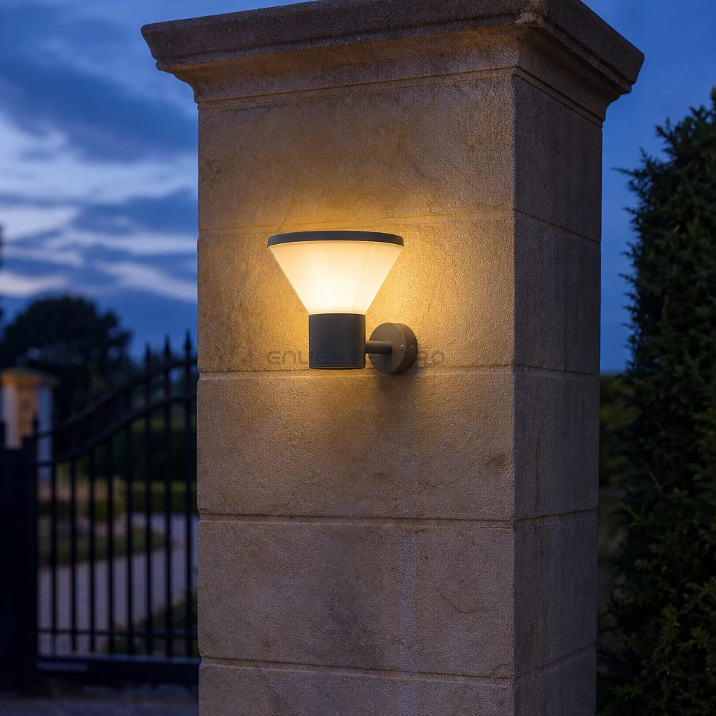 Wide Conical Light · Gate / Bollard / Wall (EN-GLT1028)