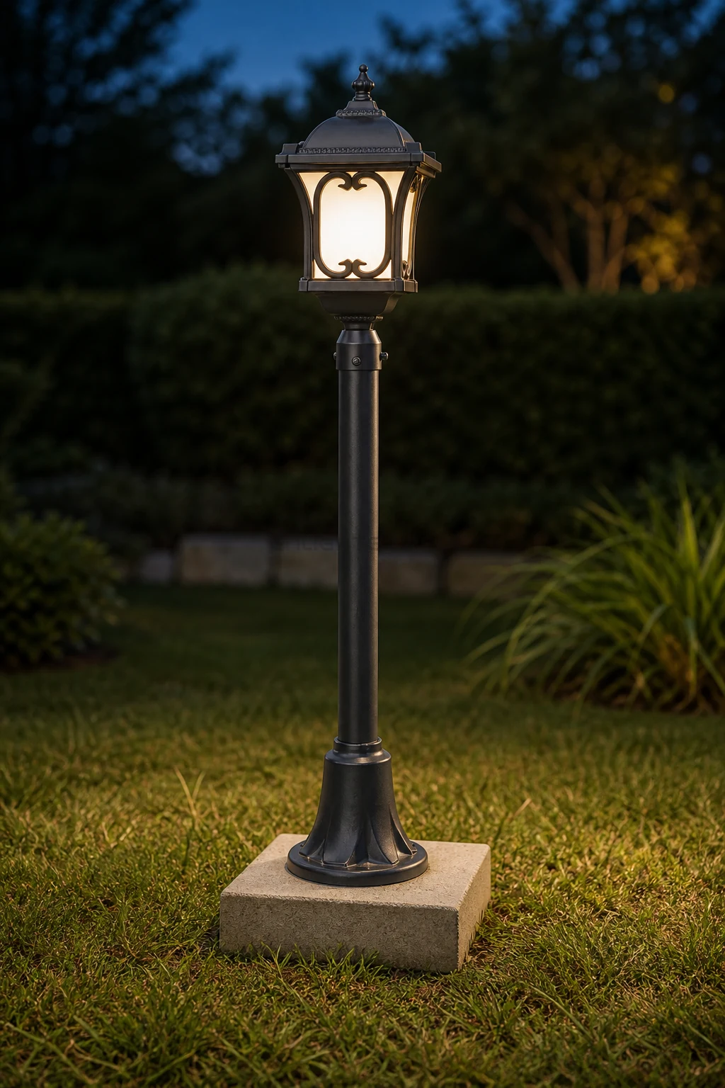 Heritage Gate-Light Pole · Decorative Cast-Pane Series (EN-GLT16012 / EN-GLT16006 / EN-GLT16004 / EN-GLT16002)