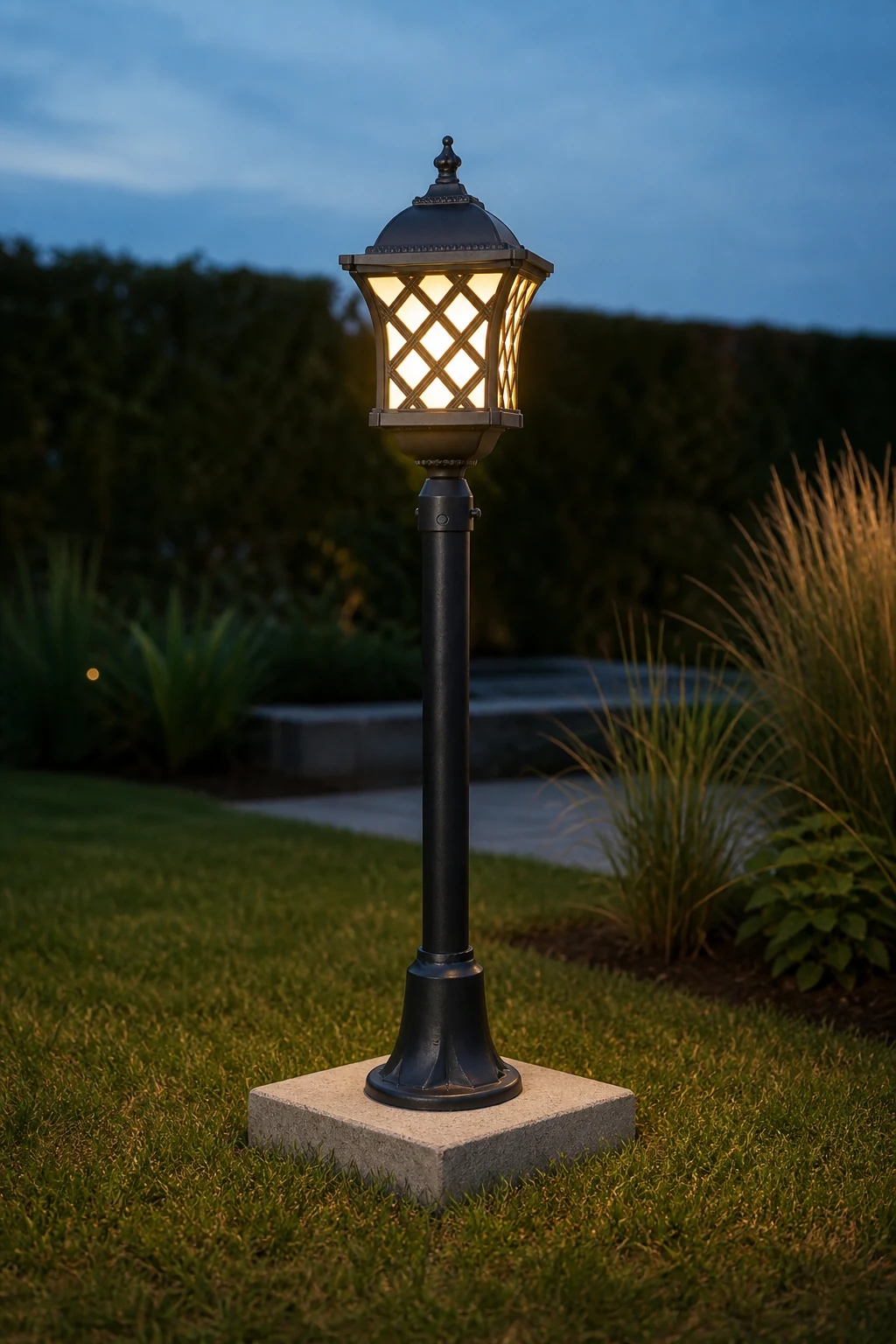 Heritage Gate-Light Pole · Decorative Cast-Pane Series (EN-GLT16012 / EN-GLT16006 / EN-GLT16004 / EN-GLT16002)