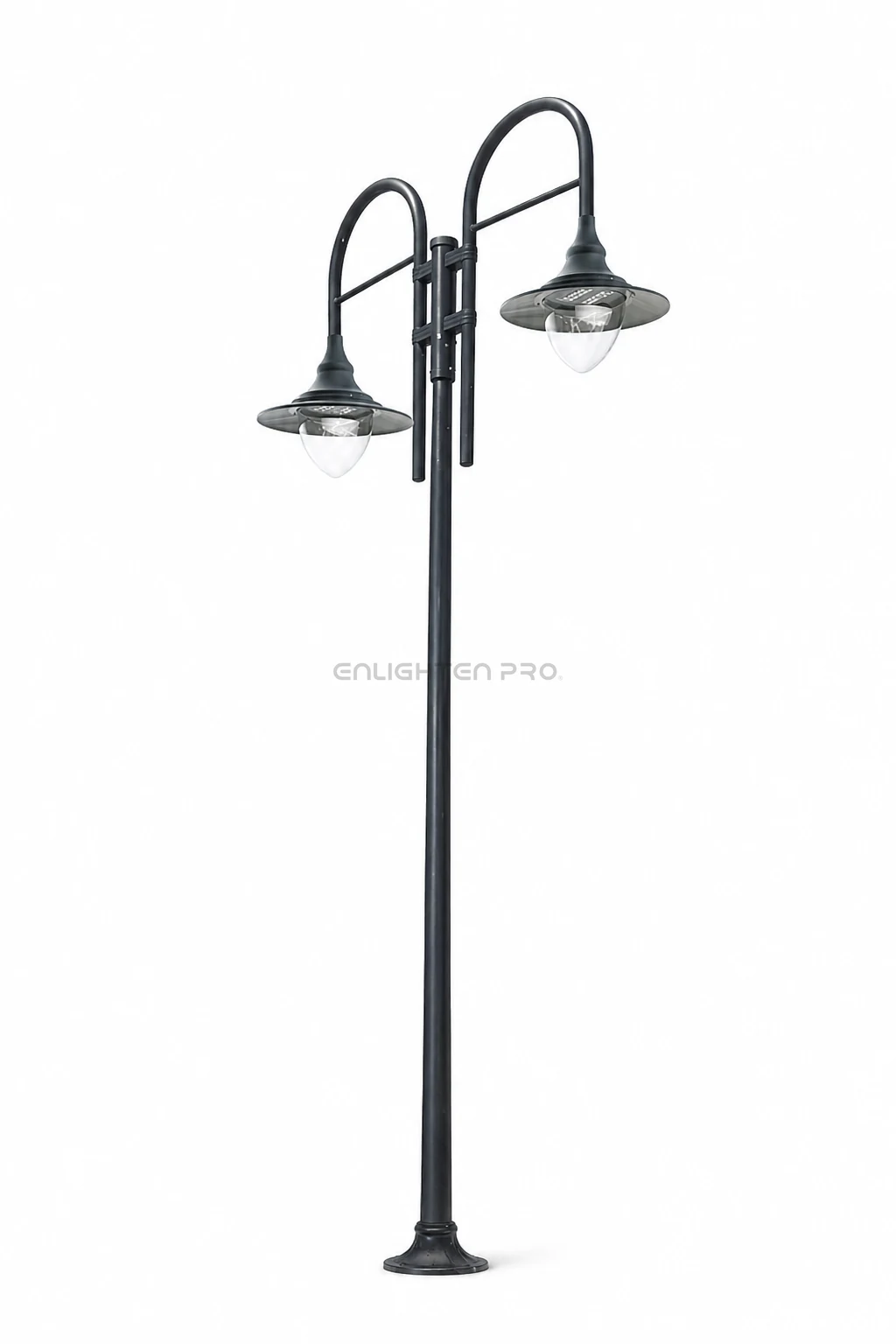 Curved Twin-Dome Pole Light (EN-SMPL-9019)