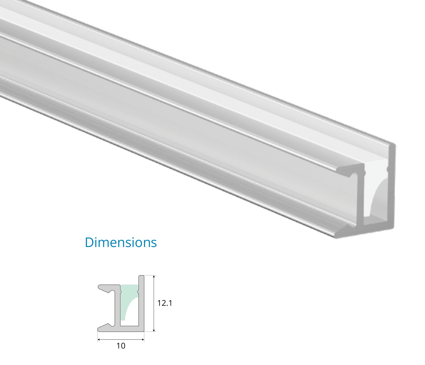 Surface Mounted Profile – EN-PFL-SMS-S1012
