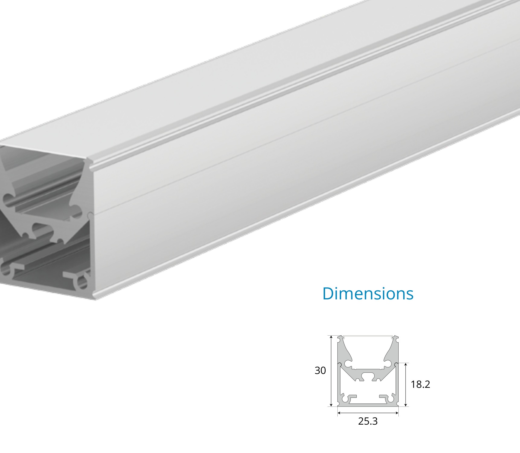 Surface Mounted Profile – EN-PFL-SMS-S2530