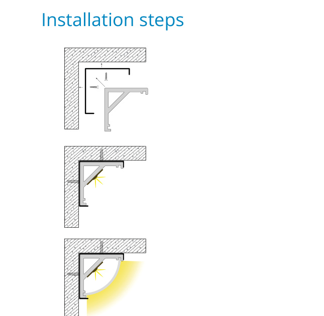 Asymmetric Cove Corner Profile – EN-PFL-ACC-S1616