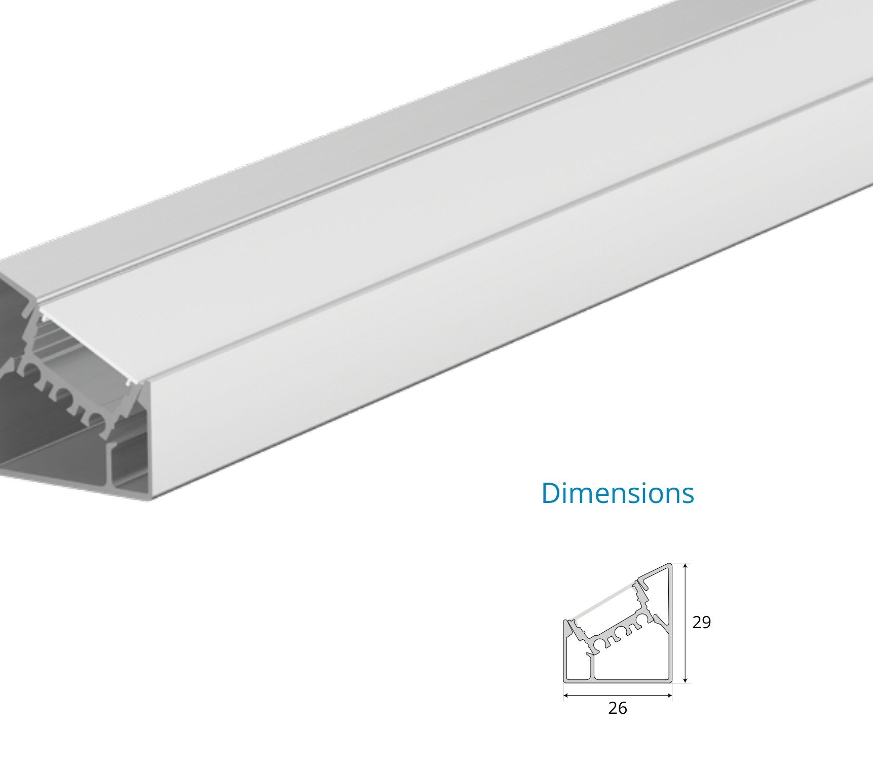 Asymmetric Cove Corner Profile – EN-PFL-ACC-S2629