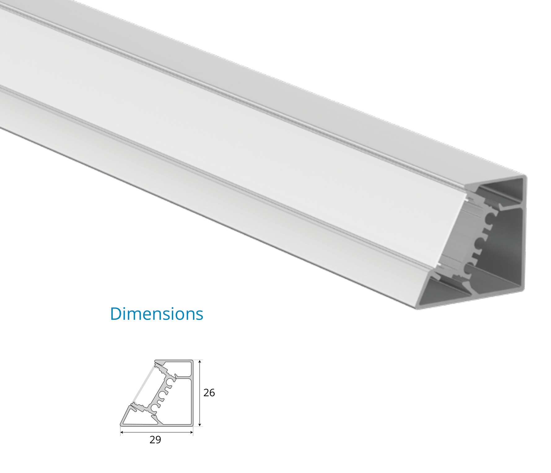 Asymmetric Cove Corner Profile – EN-PFL-ACC-S2926