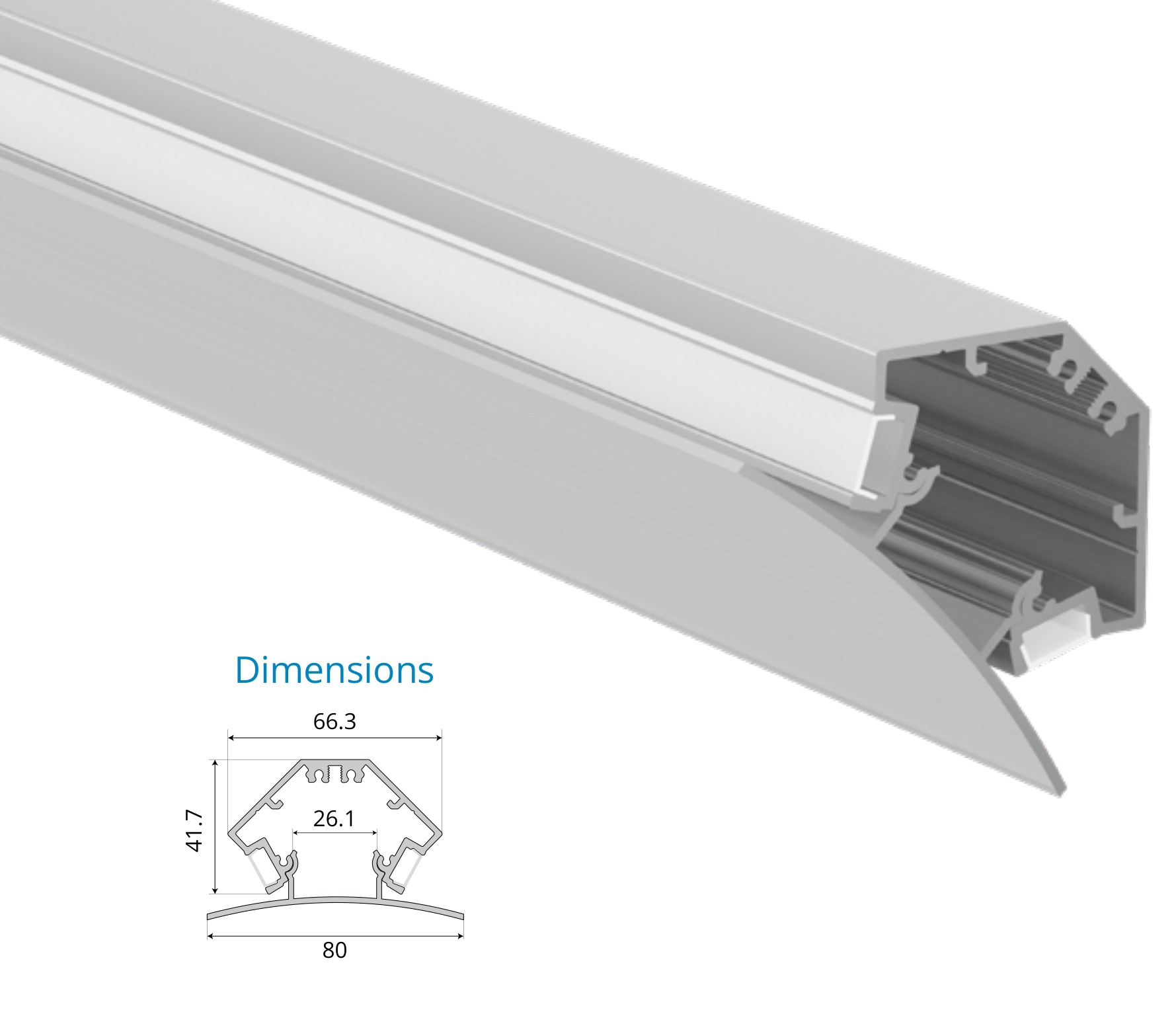 Asymmetric Cove Corner Profile – EN-PFL-ACC-S8042