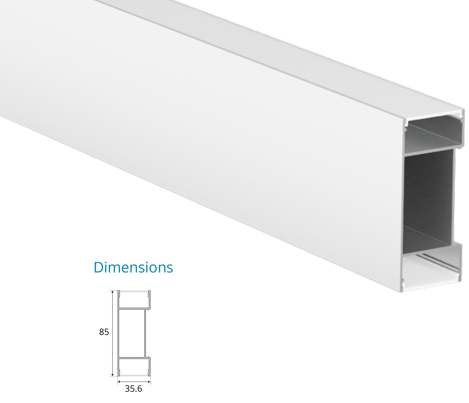 Surface Mounted Profile – EN-PFL-SMS-S8536