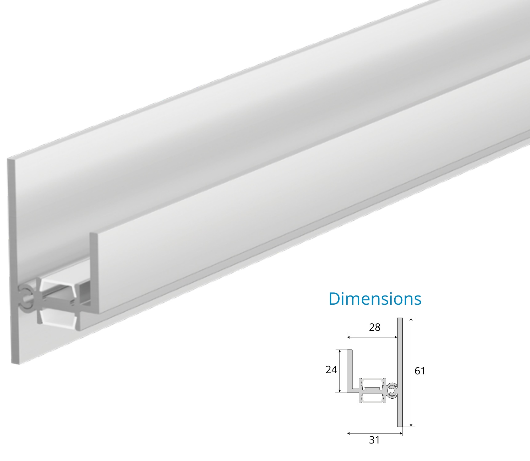 Surface Mounted Profile – EN-PFL-SMS-S3461