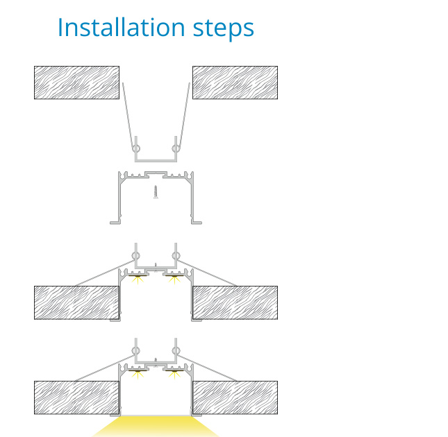 Skirting Step Floor Profile – EN-PFL-SSF-R5035