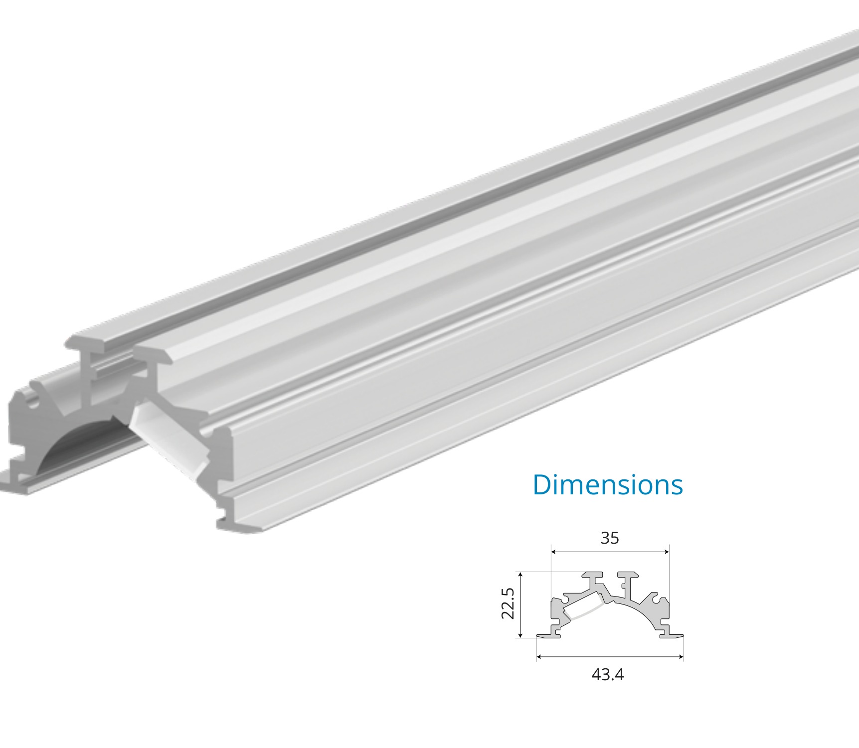 Asymmetric Cove Corner Profile – EN-PFL-ACC-R4322