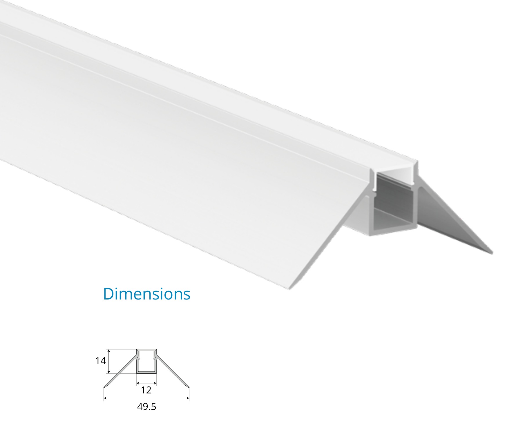 PoP Gypsum Profile – EN-PFL-PGS-R1214 External Corner