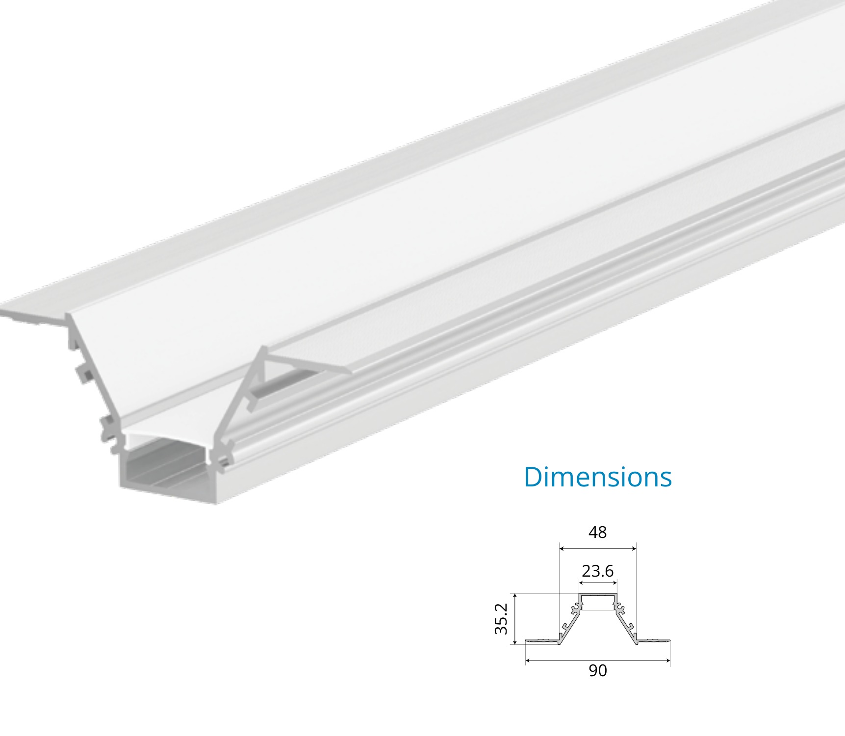 Recessed Mounted Profile – EN-PFL-RMS-R9035