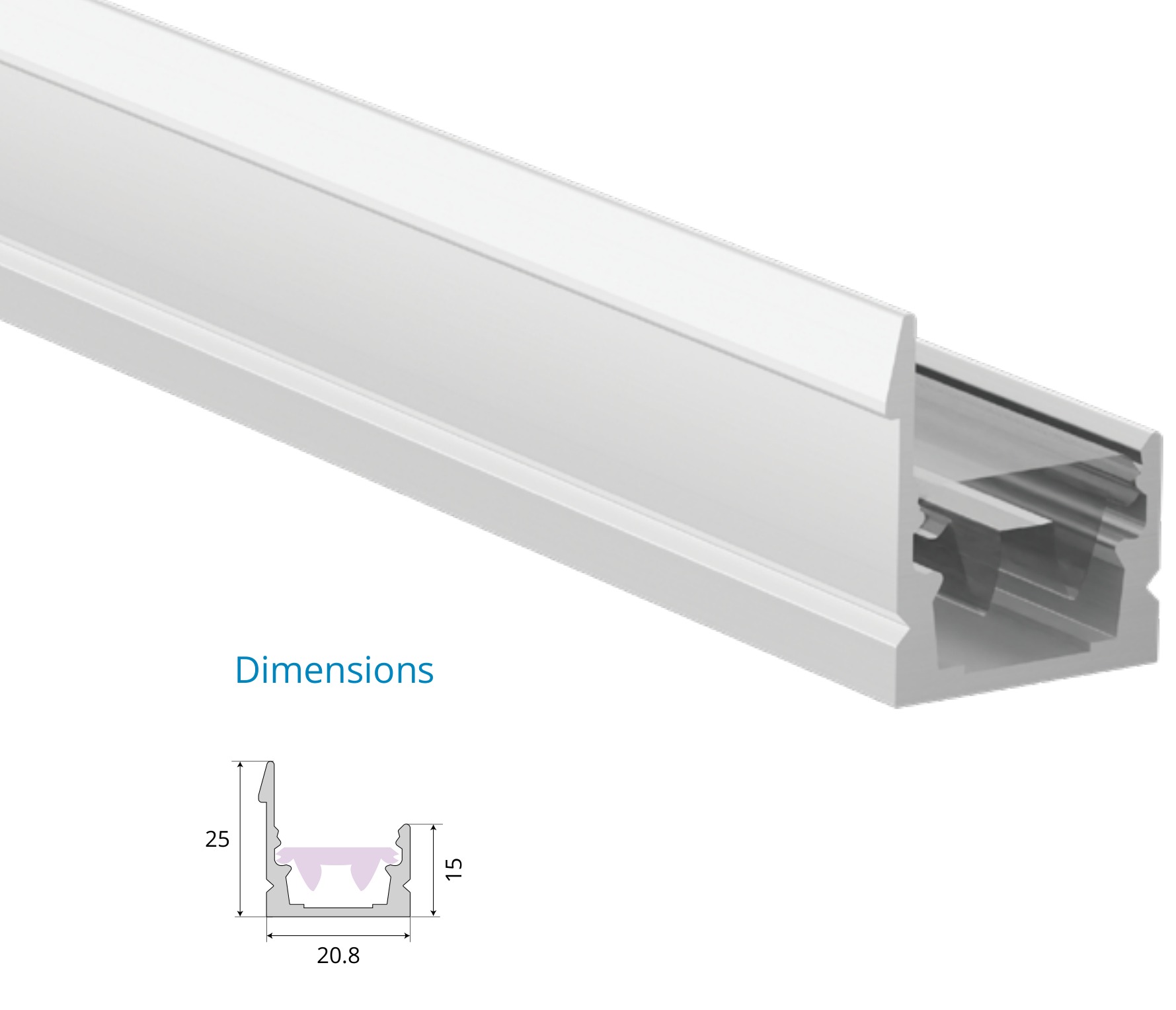 Curtain Washer Wall Grazer Profile – EN-PFL-CWL-S2125