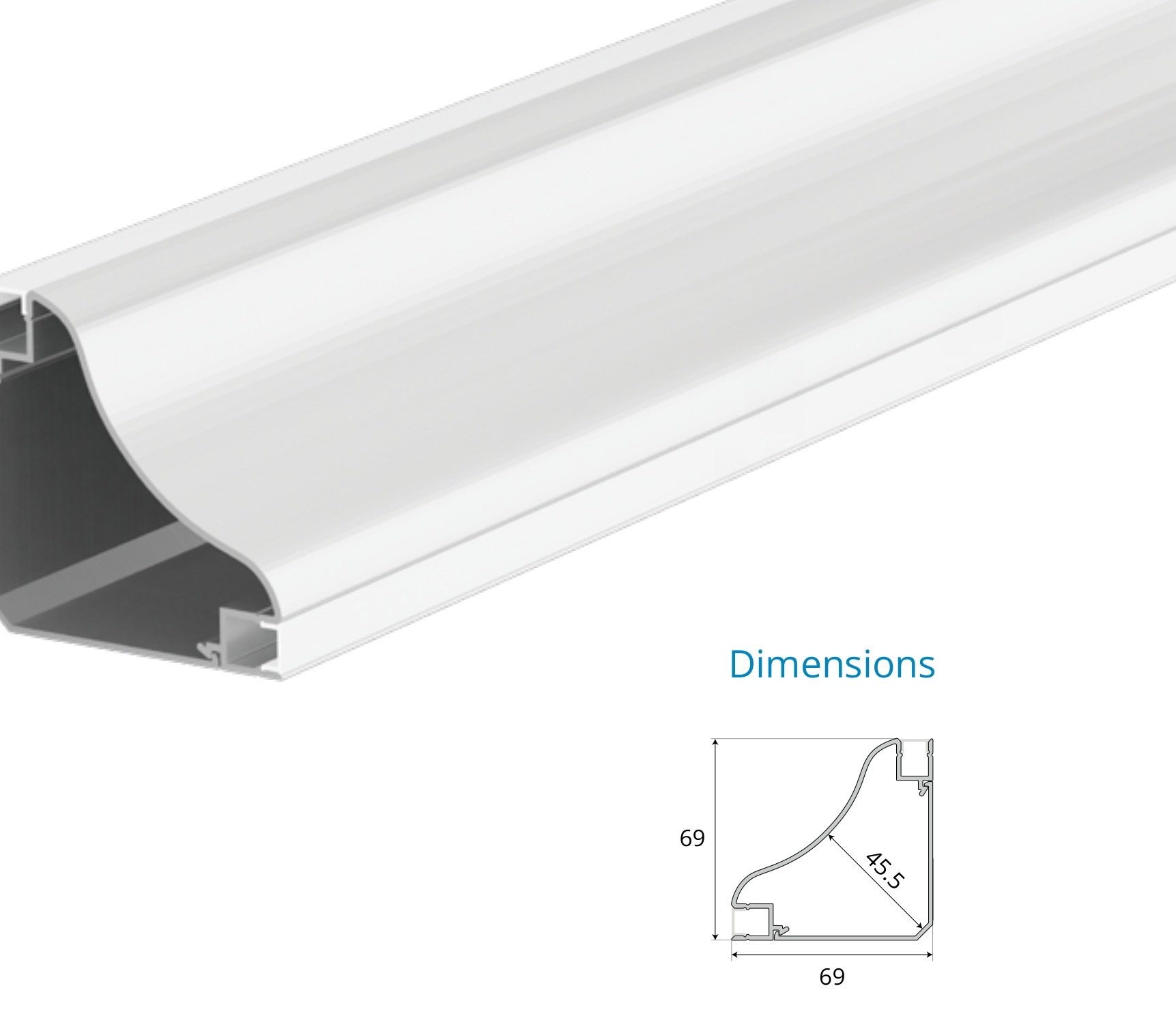 Asymmetric Cove Corner Profile – EN-PFL-ACC-S6969